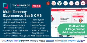 TLCommerce SaaS v3.2.0 – Laravel & VueJS Powered Multi-Tenancy Ecommerce SaaS CMS Nulled