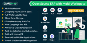 WorkDo Dash SaaS v6.6 – Open Source ERP with Multi-Workspace Nulled