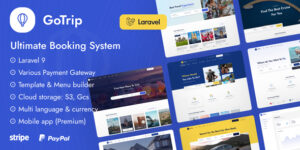 GoTrip v1.6.1 – Laravel Booking System Script Download