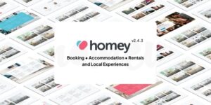 Homey v2.4.3 – Booking and Rentals WordPress Theme Nulled