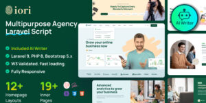 Iori v1.11.1 – Business Website for Company, Agency, Startup with AI writer tool & shopping cart Nulled