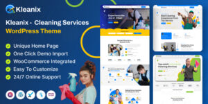 Kleanix v1.0 – Cleaning Service WordPress Theme Download