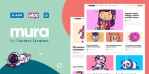 Mura v1.6.9 – WordPress Theme for Content Creators Download