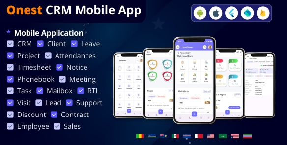 Onest CRM v1.5 – Multiple Platform CRM Mobile Application