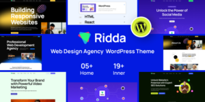 Ridda v1.0.5 – Web Design Agency WordPress Theme Download
