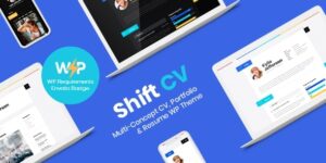 ShiftCV v3.0.15 – Blog | Resume | Portfolio | WordPress Theme Nulled