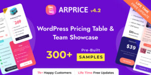 ARPrice v4.2 – Pricing Table WordPress Plugin Nulled Download