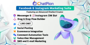 ChatPion v9.4.3 – AI Chatbot for Facebook, Instagram, eCommerce, SMS/Email & Social Media Marketing (SaaS) Nulled