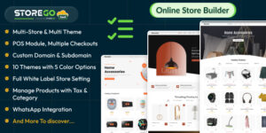 StoreGo SaaS v8.3 – Online Store Builder Script Nulled