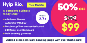 Hyip Rio v2.7.2 - Advanced Hyip Investment Scheme With Ranking System Nulled