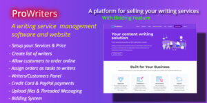 ProWriters v2.1 – Sell writing services online Nulled Dwnload