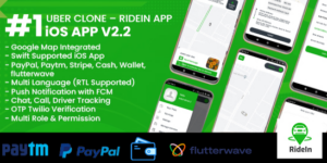 RideIn Taxi App – iOS Taxi Booking App v2.4 Download