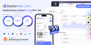 DoctorHub v1.0.0 – Hospital, Doctor & Patient Booking Full Solution Nulled