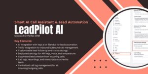 LeadPilot v1.3.3 – Smart AI Call Assistant & Lead Automation Module for Perfex CRM
