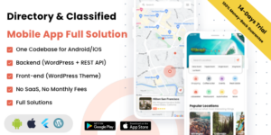 Listar FluxPro v1.3.5 – Flutter mobile directory listing & booking – WordPress Backend