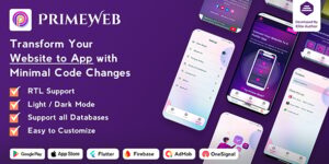 Prime Web v2.0.4 – Convert Website to a Flutter App | Web View App | Web to App Nulled
