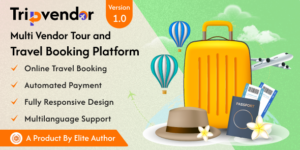TripVendor v1.0 – Multi Vendor Tour And Travel Booking Platform Script