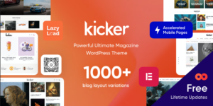 Kicker v2.2.0 - Multipurpose Blog Magazine WordPress Theme + Gutenberg