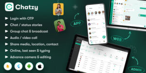 Chatzy v1.0.14 – Whatsap Clone Chat & Call App | User App | Web App | Admin App | Inapp Subscription