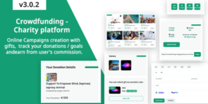Crowdfunding v3.0.2 – Fund raising platform / Charity / Donation Script Download