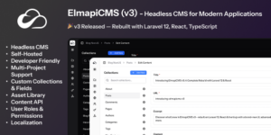 ElmapiCMS v3.0.0 – Headless CMS for building Content API
