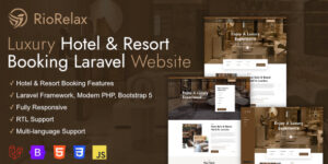 RioRelax v1.9.1 – Laravel Luxury Hotel & Resort Booking Website Nulled