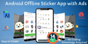 Whatsapp Sticker App (Offline) with Admob and OneSignal Push Notification for Android v1.4