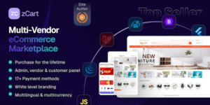 zCart v2.19.0 – Multi-Vendor eCommerce Marketplace + Customer App + 6 Addons Nulled