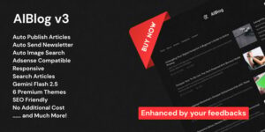 AIBlog v4.0 – AI-Written Blog PHP Script Download