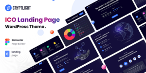 Cryptlight v1.2.3 - ICO NFT AI Landing Page WordPress Theme Download