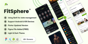 FitSphere v1.0 – Fitness & Workout App UI Kit Download