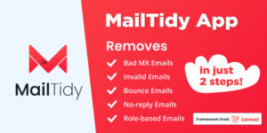 MailTidy v2.5 – Email List Cleaner SAAS Application Nulled