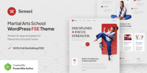 Sensei v1.0.2 - Martial Arts Club & Trainer FSE WordPress Theme Download