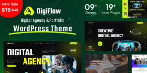 DigiFlow v1.8 - Digital Agency WordPress Theme Download