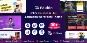 Edubin v9.5.10 – Education WordPress Theme Nulled Download