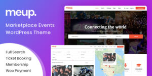 Meup v2.1.0 - Marketplace Events WordPress Theme