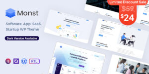 Monst v1.2.6 - Saas Startup WordPress Theme Download