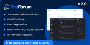 ProForum v2.0.0 - Professionals Forum and Jobs PHP Script Download