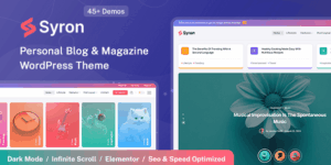 Syron v1.7 - Personal Blog & Magazine WordPress Theme