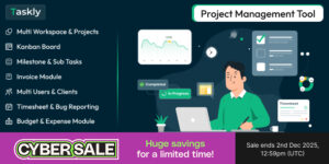 TASKLY v7.3 – Project Management Tool Nulled Download