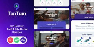TanTum v1.1.14 - Car, Scooter, Boat & Bike Rental Services WordPress Theme