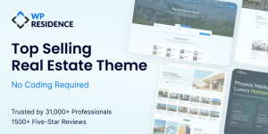 WP Residence v5.5.1 – Real Estate WordPress Theme Nulled