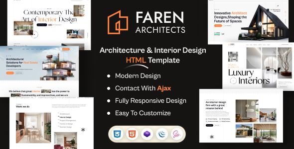 Faren v1.0.1 - Architecture and Interior Design WordPress Theme