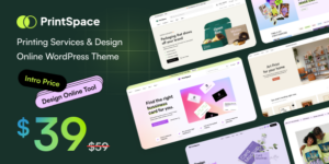 PrintSpace v1.4.1 - Printing Services & Design Online WooCommerce WordPress theme