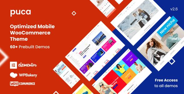 Puca v2.6.39 - Optimized Mobile WooCommerce Theme