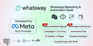 Whatsway v3.6 - WhatsApp Marketing & Automation Platform with Bots, Chats, Bulk Sender & AI