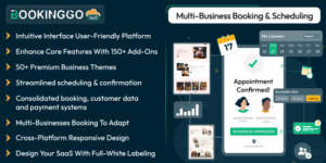 BookingGo SaaS v5.8.2 - Multi Business Appointment Booking and Scheduling Nulled