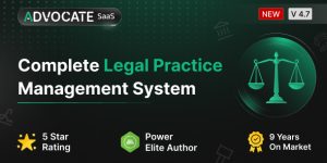 AdvocateGo SaaS v4.7- Legal Practice Management PHP Script Nulled Download