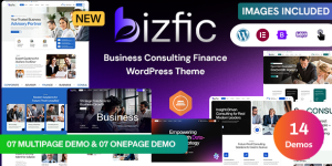 Bizfic v1.7 – Business Consulting & Financial Advisors Modern WordPress Theme