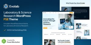 Evolab v1.0.0 - Laboratory & Science Research Gutenverse FSE WordPress Block Theme